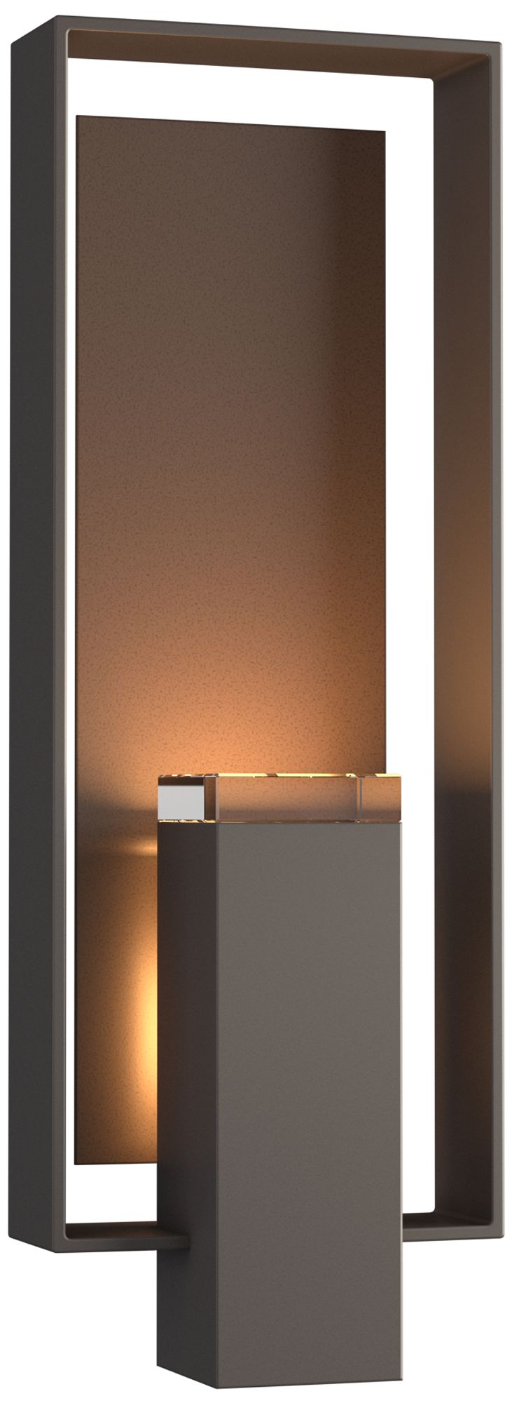 Shadow Box 21"H 2-Light Coastal Smoke Outdoor Wall Sconce Made to Orde