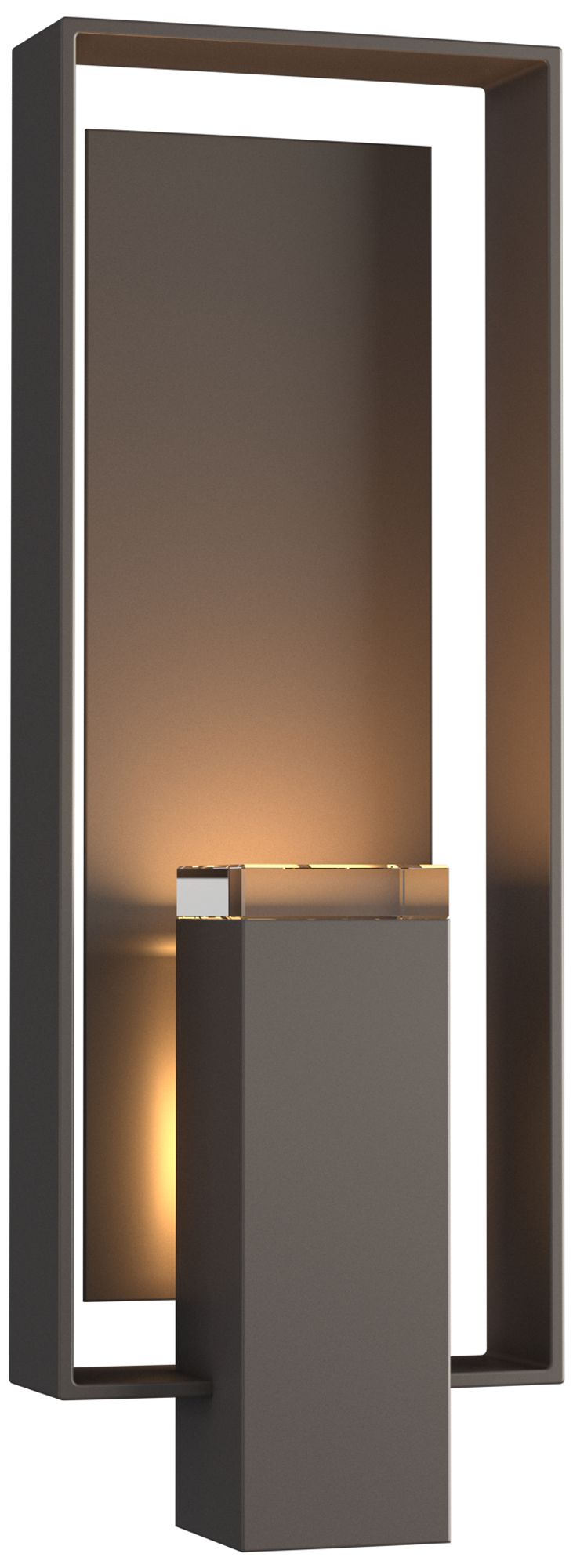 Shadow Box 21"H 2-Light Coastal Smoke Outdoor Wall Sconce Made to Orde