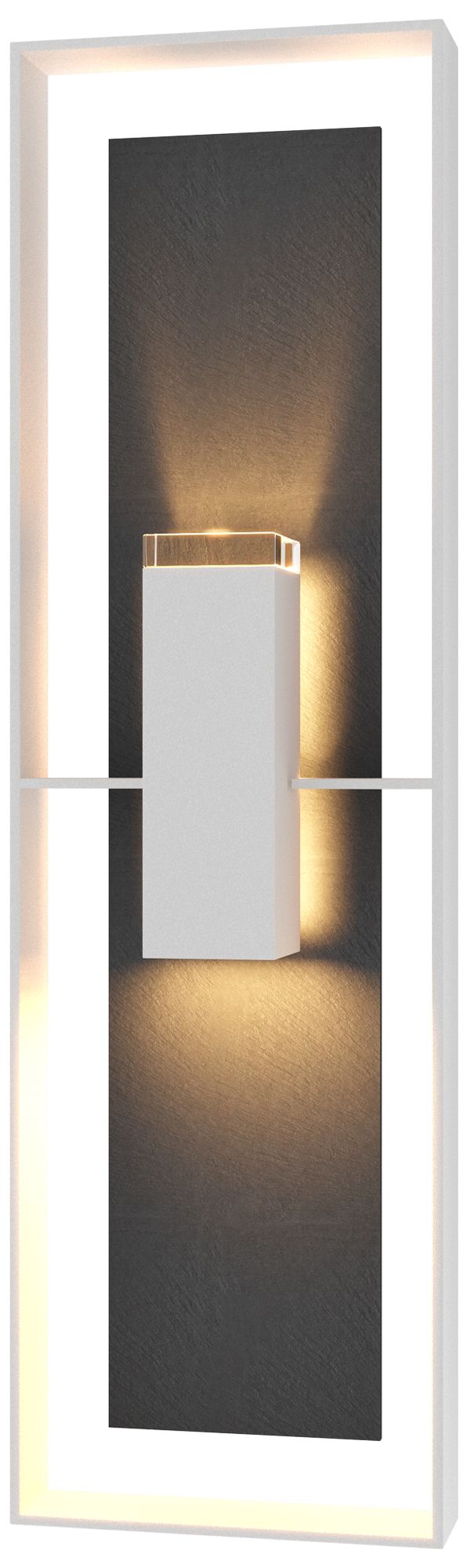Shadow Box 34" High 2-Light Coastal White Outdoor Wall Sconce Made to Order