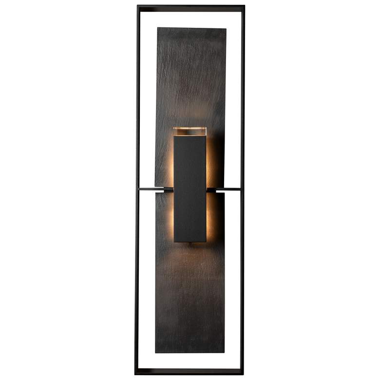 Image 1 Shadow Box 34" High Coastal Black 120W Outdoor Sconce