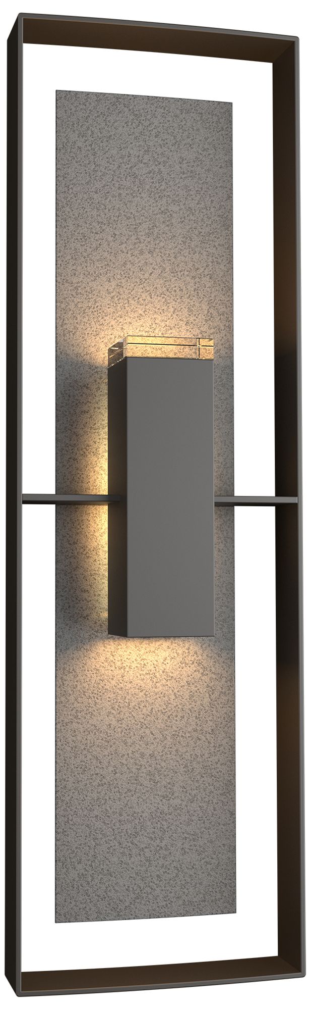 Shadow Box 34"H 2-L Coastal Oil Rubbed Bronze Outdoor Sconce Made to O