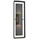 Shadow Box 34"H Black Accented Oiled Bronze Outdoor Sconce w/ Clear Sh