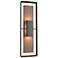 Shadow Box 34"H Bronze Accented Oiled Bronze Outdoor Sconce w/ Clear S