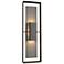 Shadow Box 34"H Iron Accented Oiled Bronze Outdoor Sconce w/ Clear Sha