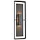 Shadow Box 34"H Oiled Bronze Accented Black Outdoor Sconce w/ Clear Sh