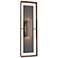 Shadow Box 34"H Oiled Bronze Accented Bronze Outdoor Sconce w/ Clear S