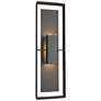 Shadow Box 34"H Oiled Bronze Tall Outdoor Sconce w/ Clear Shade