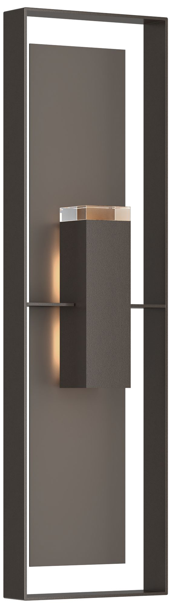 Shadow Box 45"H 2-L Coastal Oil Rubbed Bronze Outdoor Sconce