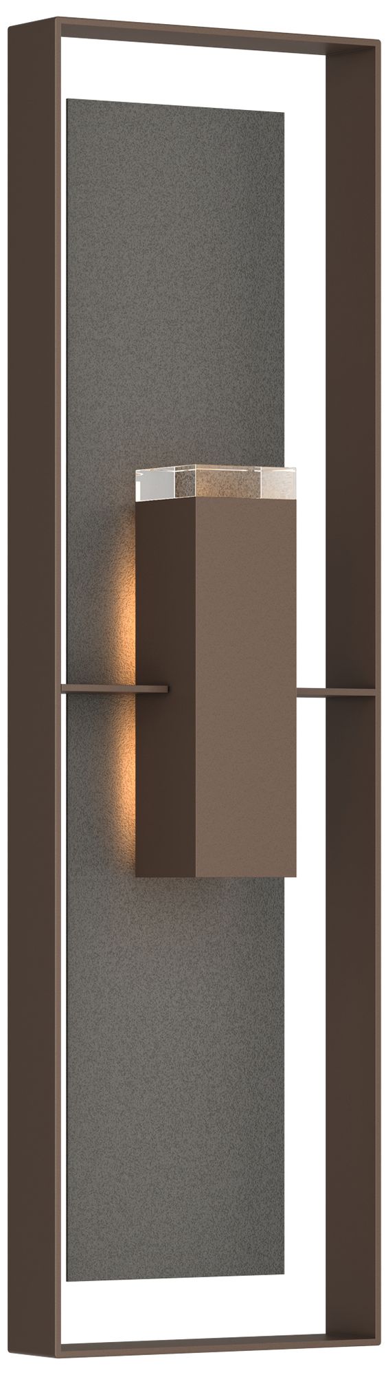 Shadow Box 45"H 2-Light Coastal Bronze Outdoor Wall Sconce