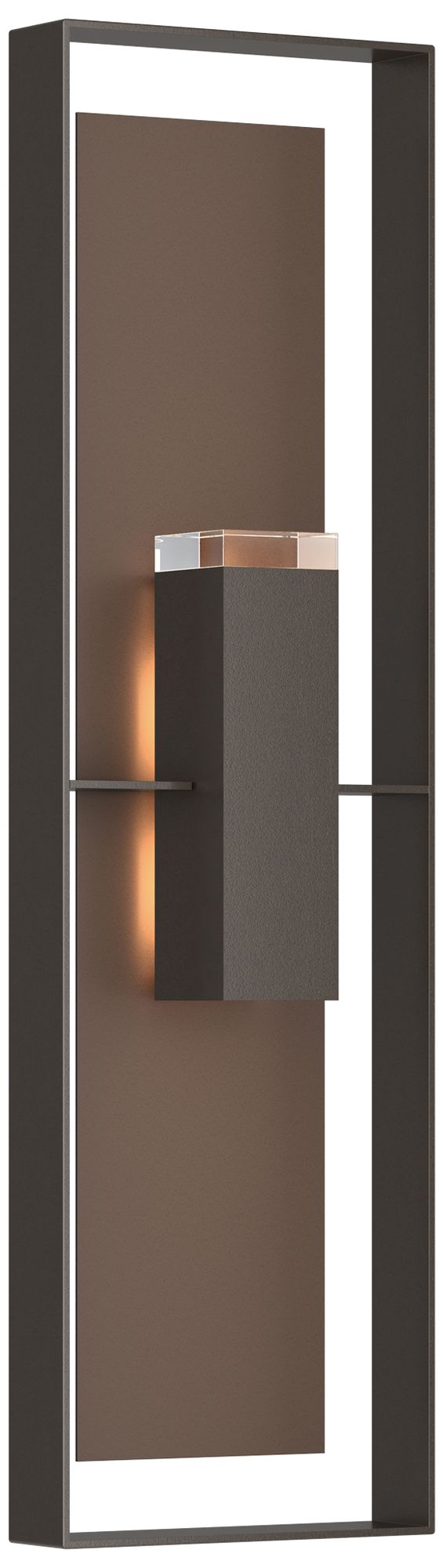 Shadow Box 45"H 2-Light Coastal Oil Rubbed Bronze Outdoor Sconce