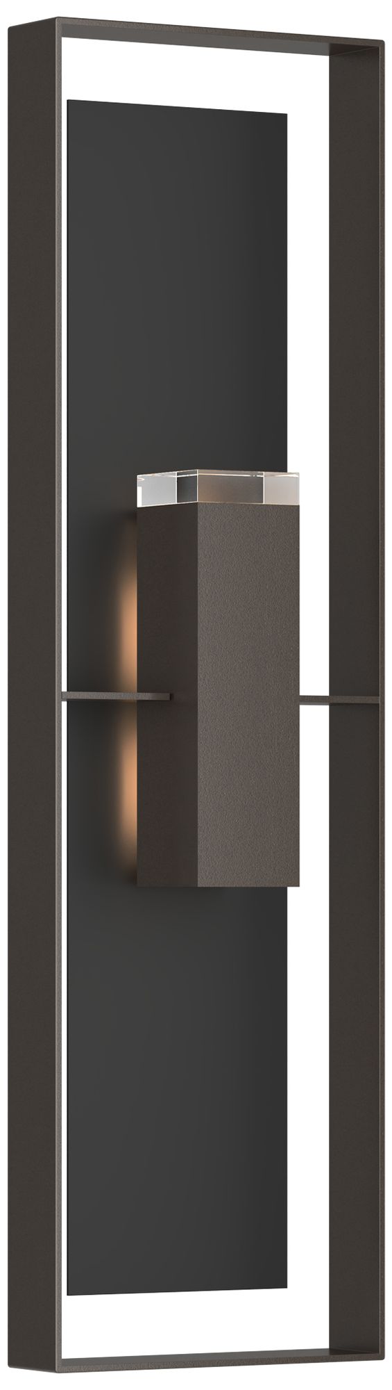 Shadow Box 45"H 2-Light Coastal Oil Rubbed Bronze Outdoor Sconce