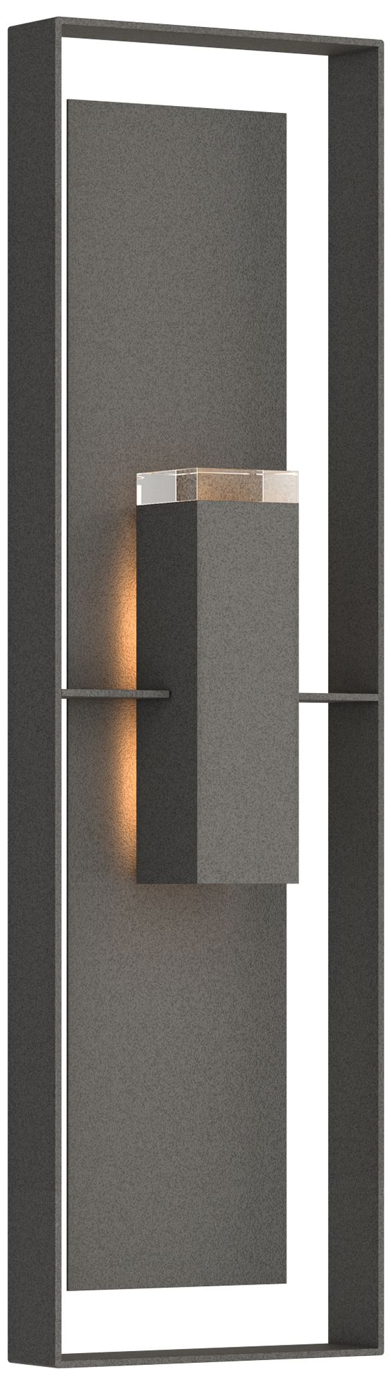 Shadow Box 45"H 2-Light Coastal Natural Iron Outdoor Sconce - Made to