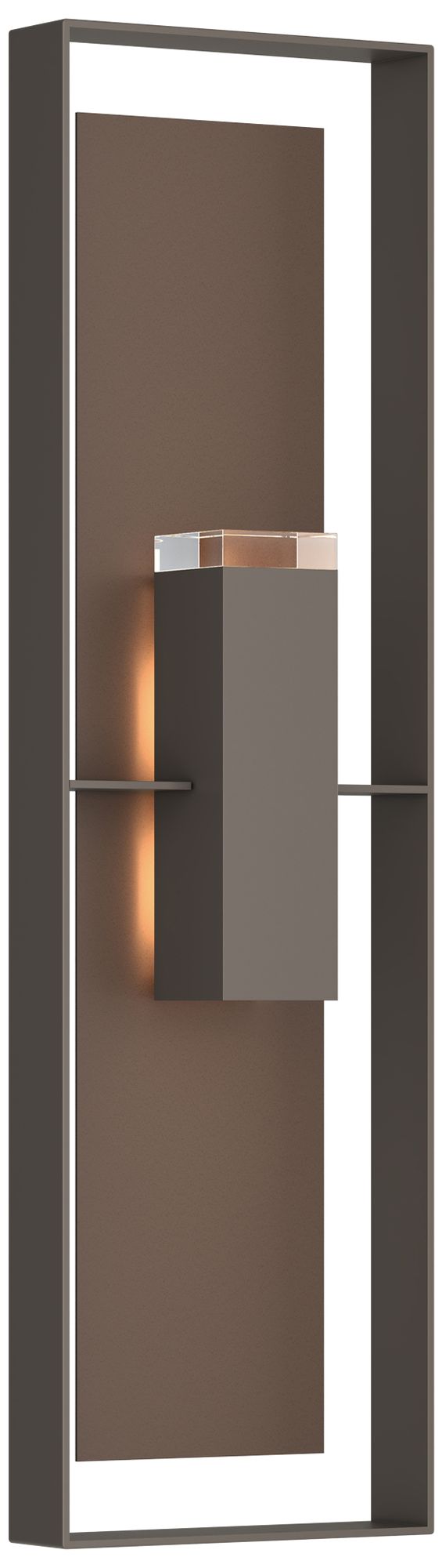 Shadow Box 45"H 2-Light Coastal Smoke Outdoor Wall Sconce Made to Orde