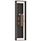 Shadow Box 45"H Black Accented Bronze Extra Tall Sconce w/ Clear Shade