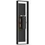 Shadow Box 45"H Black Extra Tall Sconce w/ Clear Shade