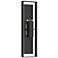 Shadow Box 45"H Black Extra Tall Sconce w/ Clear Shade