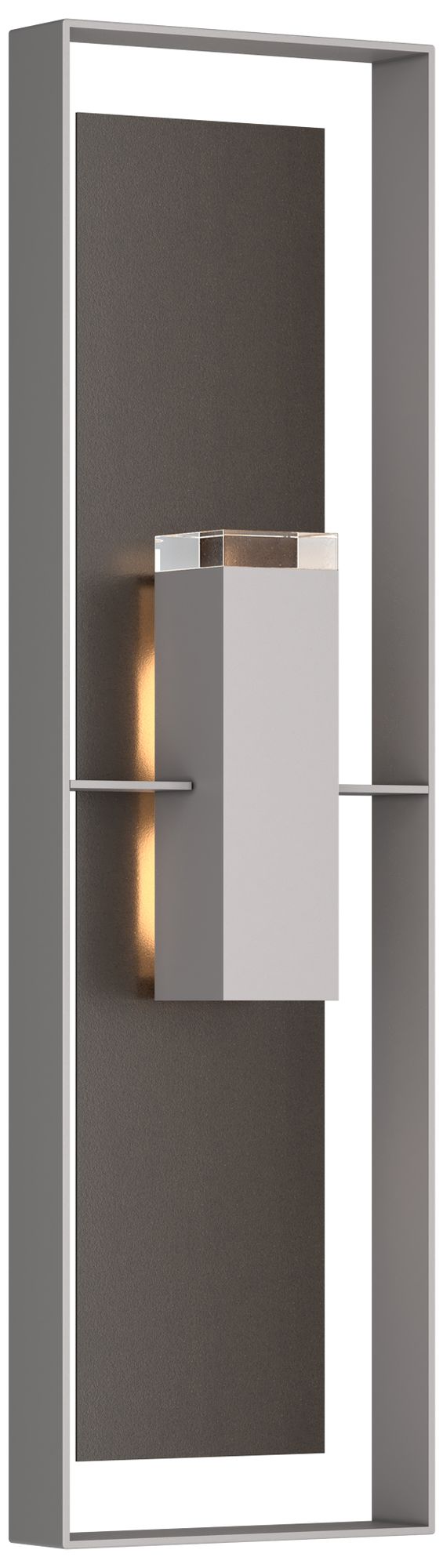 Shadow Box 45"H Coastal Burnished Steel Outdoor Sconce - Made to Order