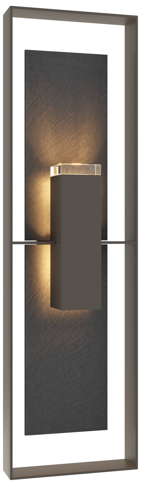 Shadow Box 45"H Light Coastal Dark Smoke Outdoor Wall Sconce Made to O