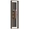Shadow Box 45"H Oiled Bronze Accented Bronze Sconce w/ Clear Shade
