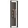 Shadow Box 45"H Oiled Bronze Accented Smoke Sconce w/ Clear Shade
