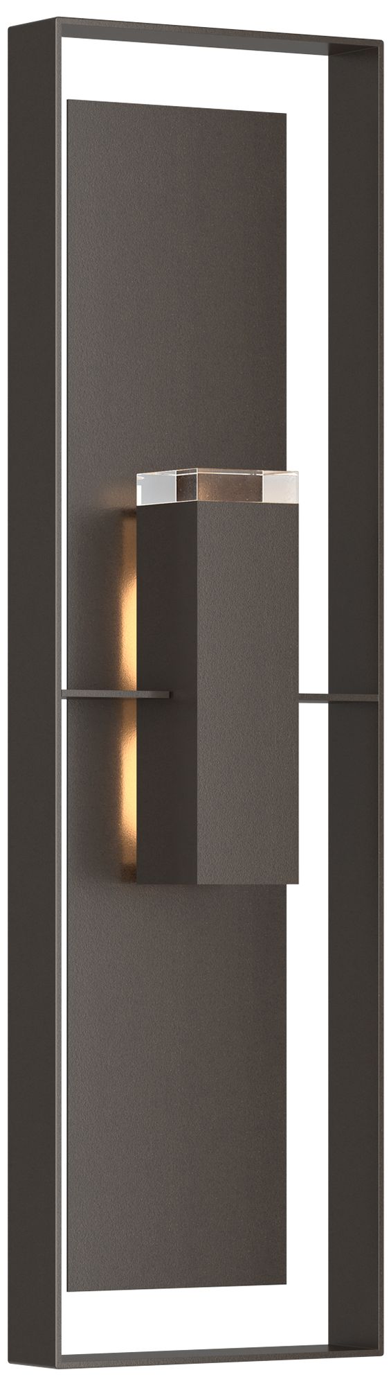 Shadow Box 45"High 2-Light Coastal Oil Rubbed Bronze Outdoor Sconce