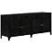 Shadow Box 69" Wide Matte Black 4-Door Media Console