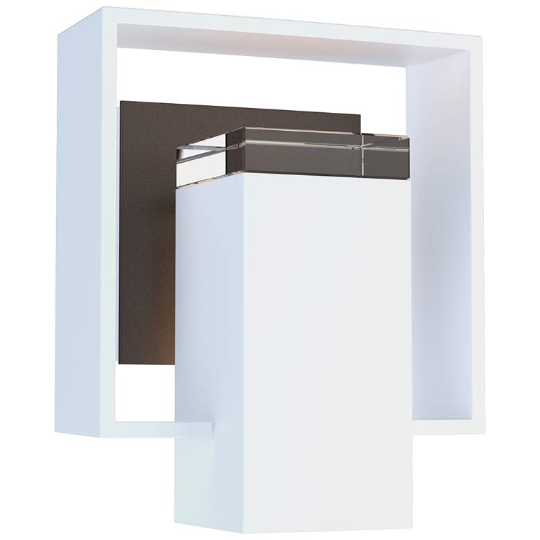 Image 1 Shadow Box 7"H Small Coastal Bronze Accented Coastal White Outdoor Sco