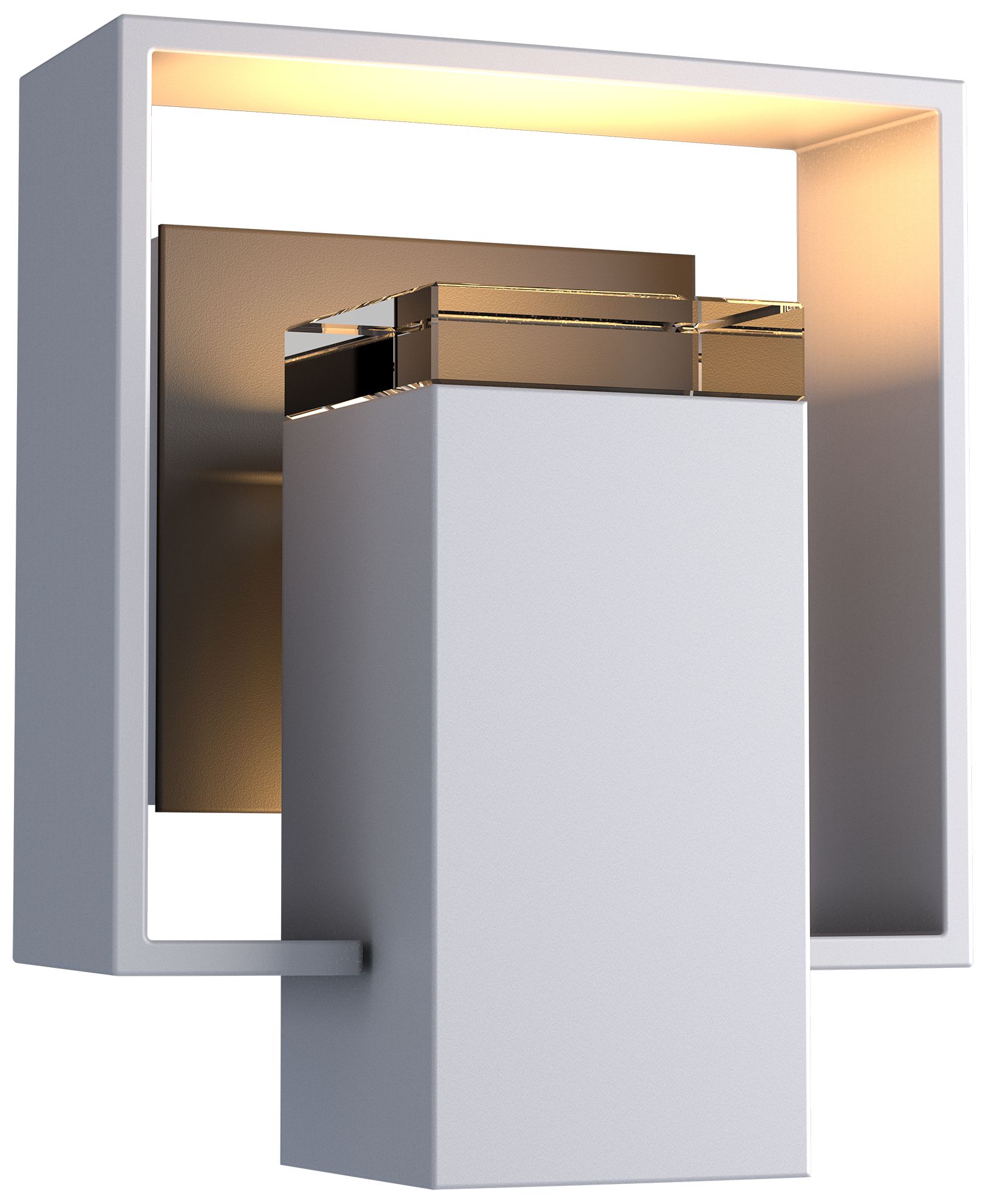 Shadow Box 8.5"H Coastal Burnished Steel Outdoor Sconce