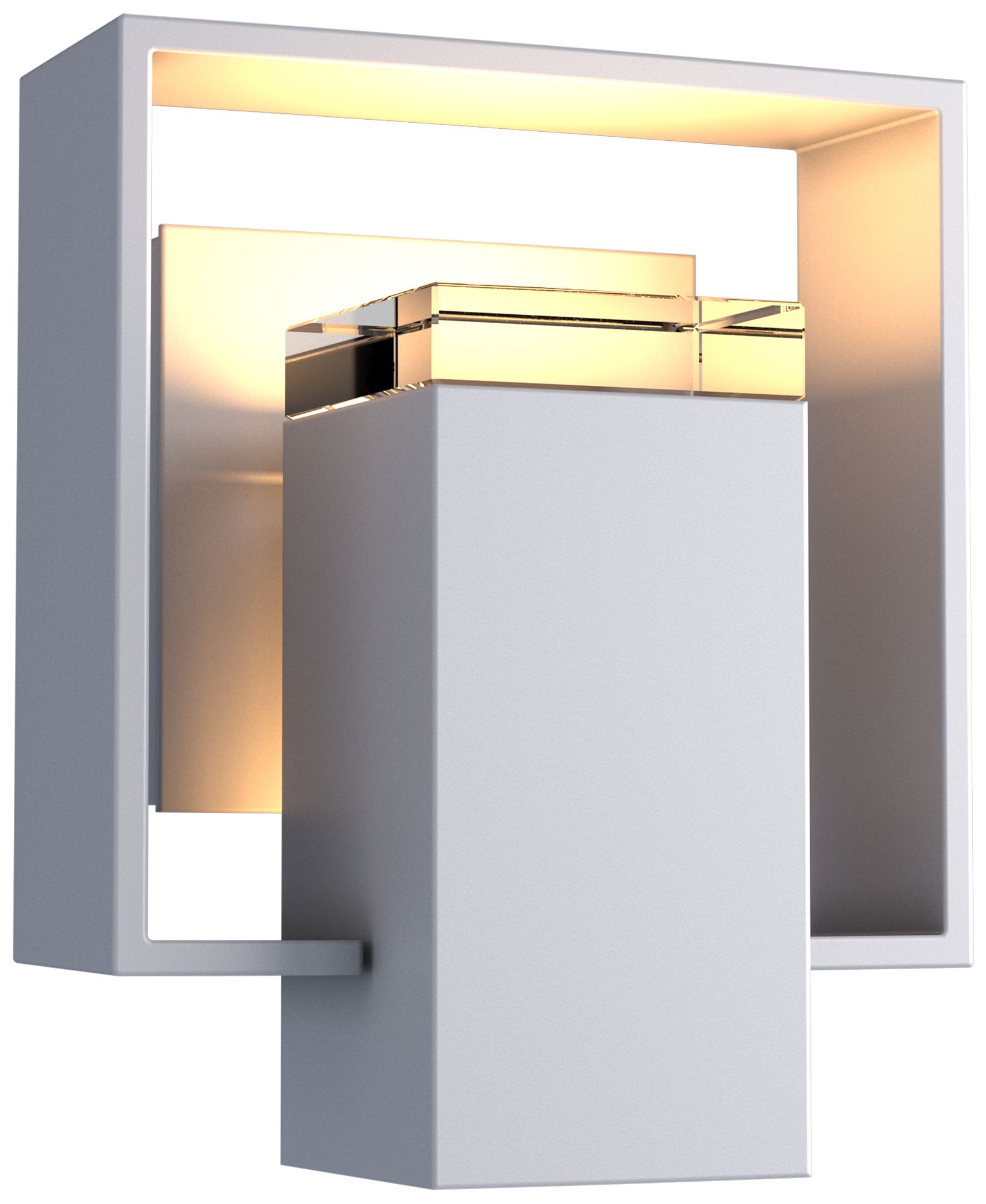 Shadow Box 8.5"H Coastal Burnished Steel Outdoor Sconce