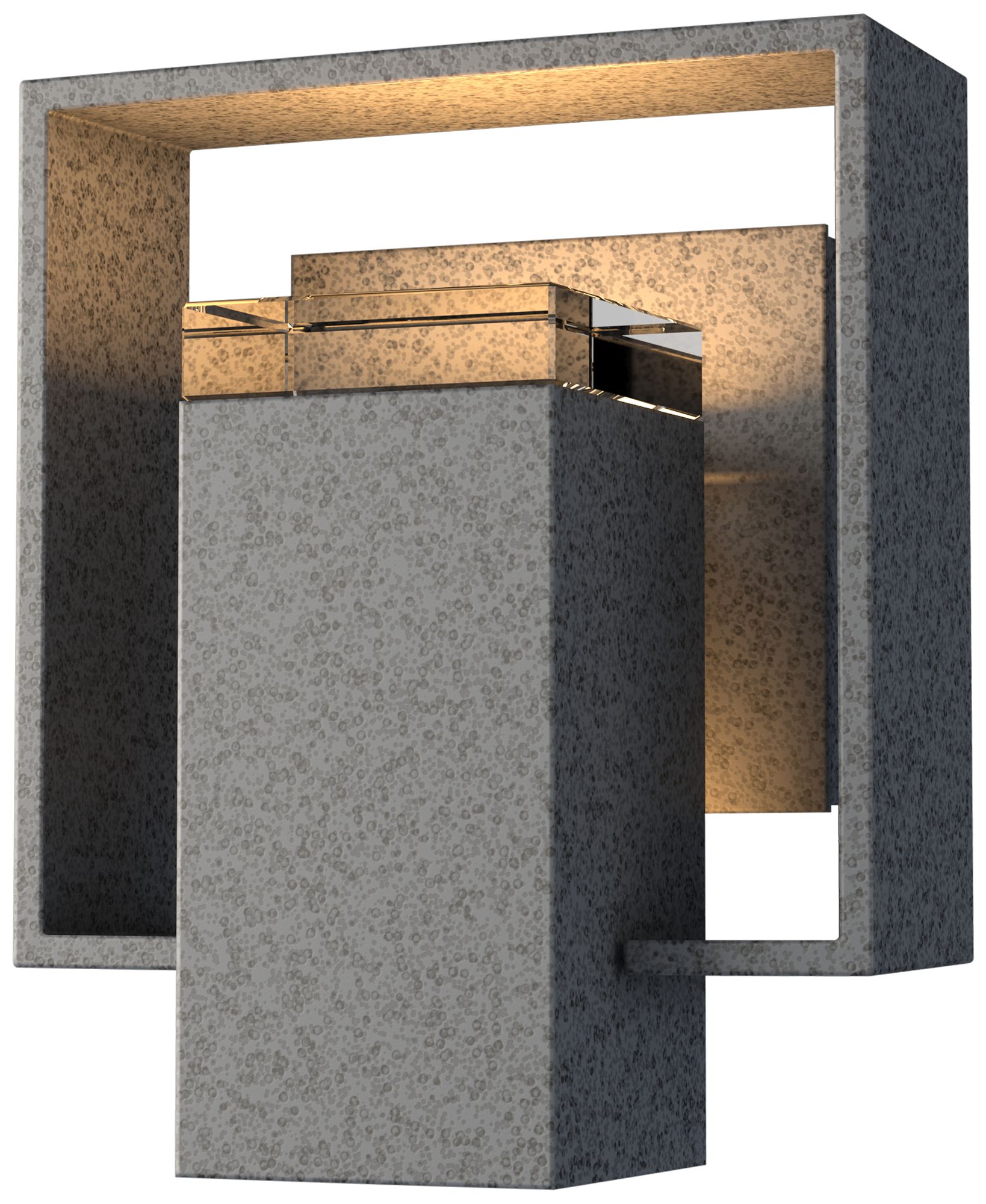 Shadow Box 8.5"H Coastal Natural Iron Outdoor Wall Sconce