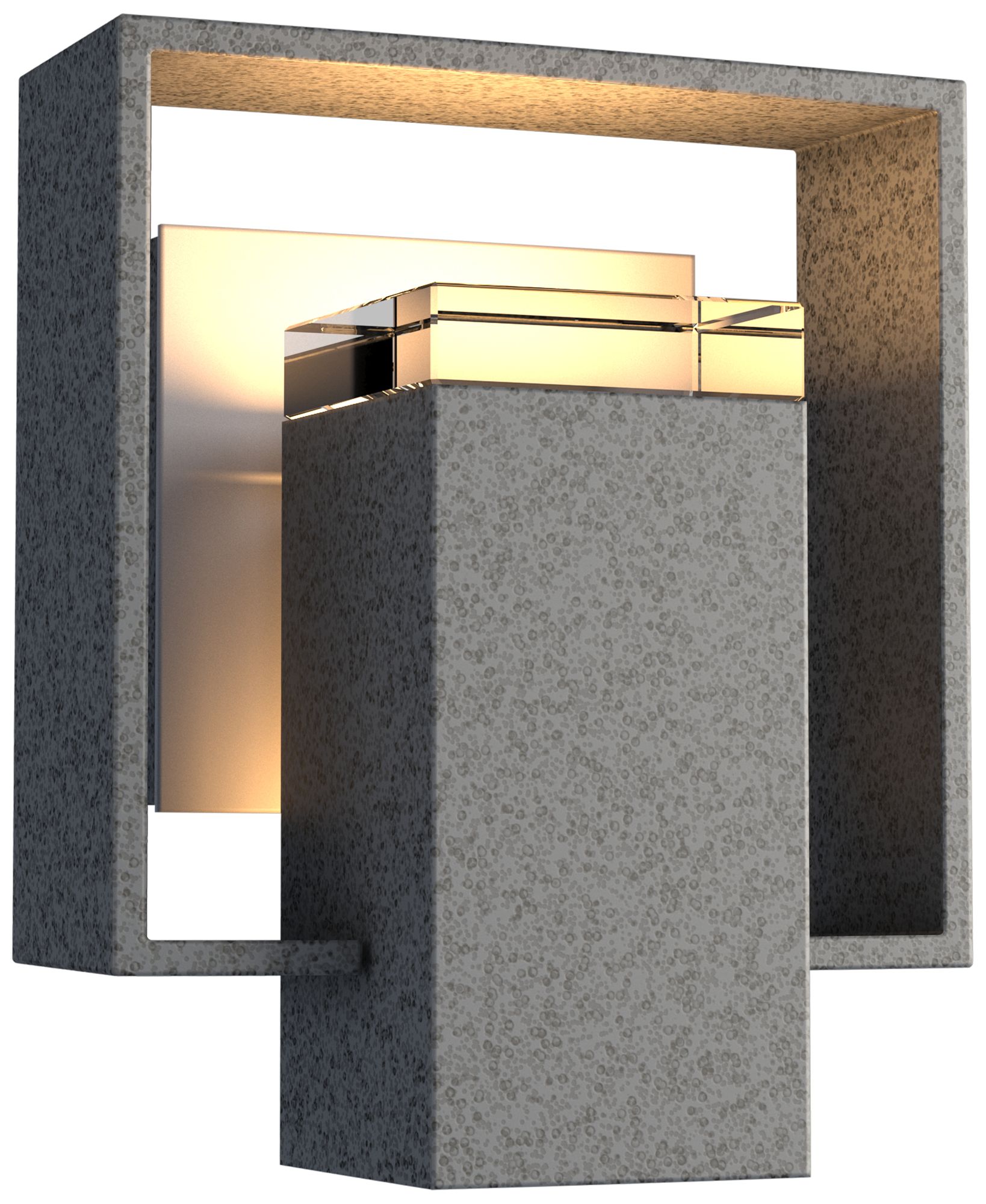 Shadow Box 8.5"H Coastal Natural Iron Outdoor Wall Sconce