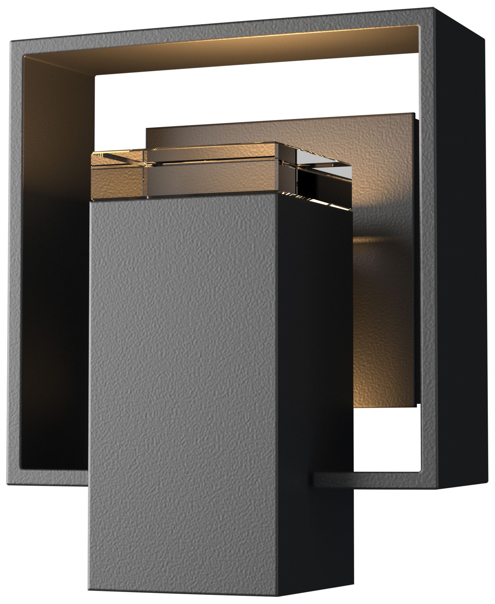 Shadow Box 8.5" High Coastal Black Outdoor Wall Sconce - Black