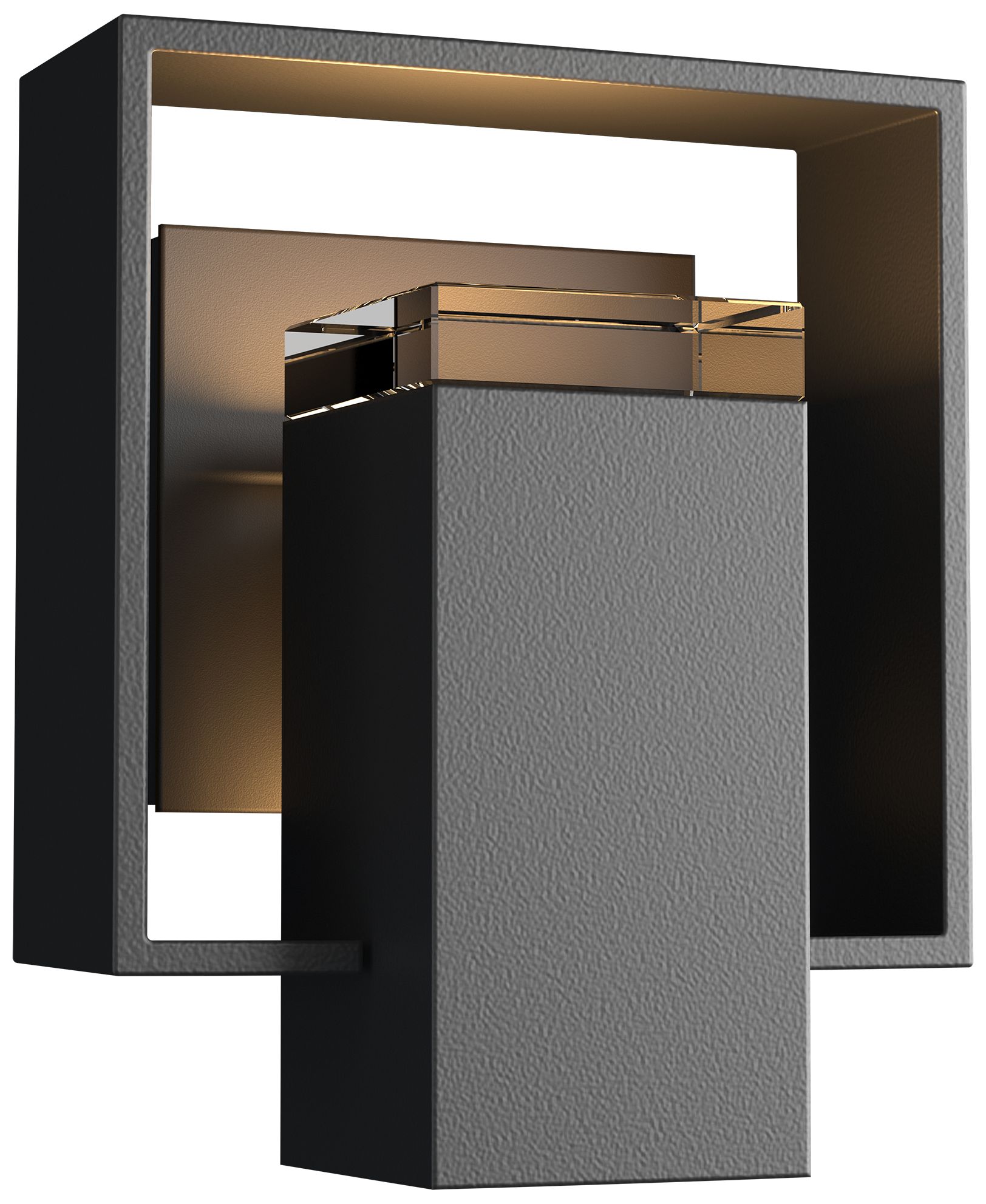Shadow Box 8.5" High Coastal Black Outdoor Wall Sconce