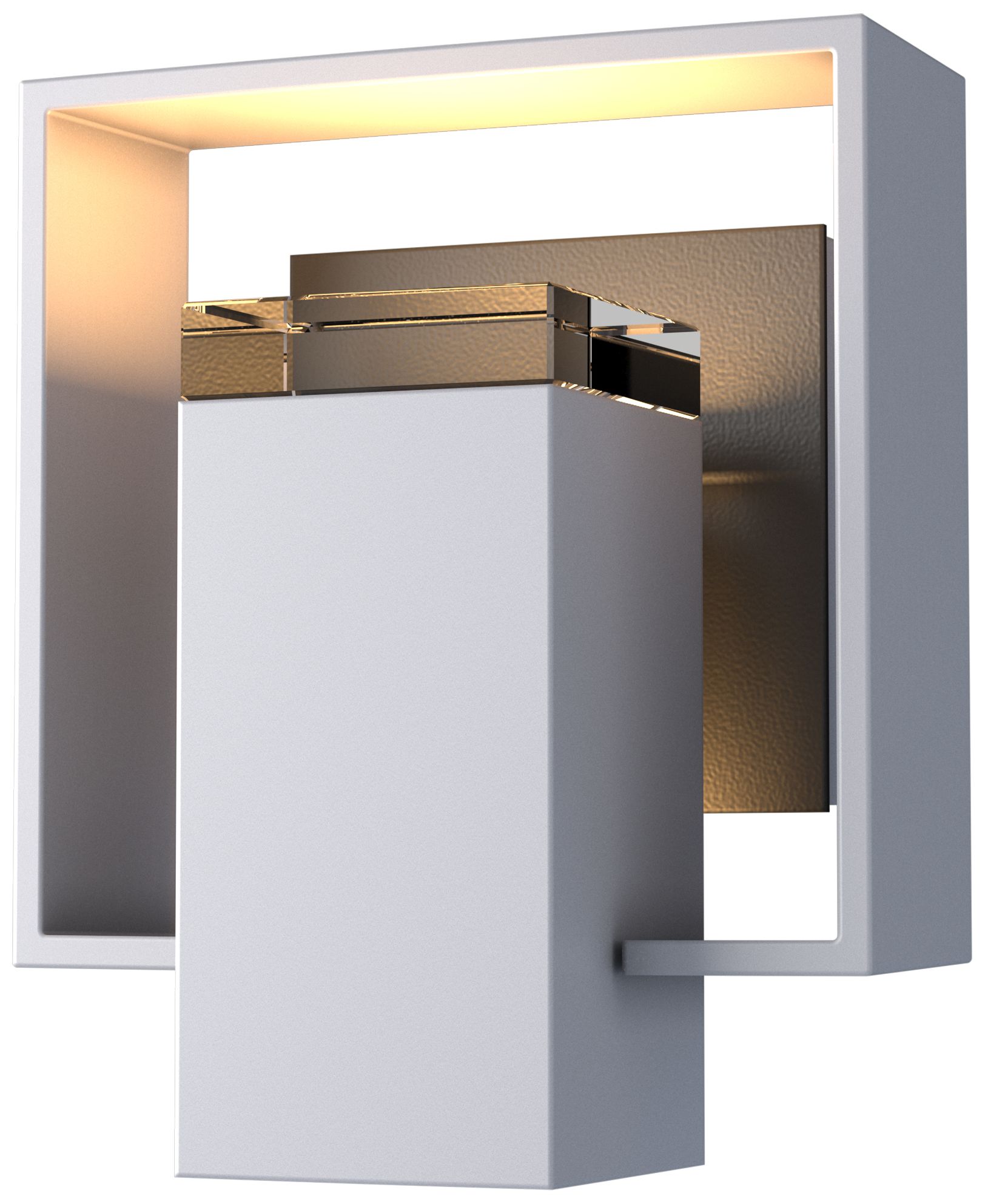 Shadow Box 8.5" High Coastal Burnished Steel Outdoor Wall Sconce