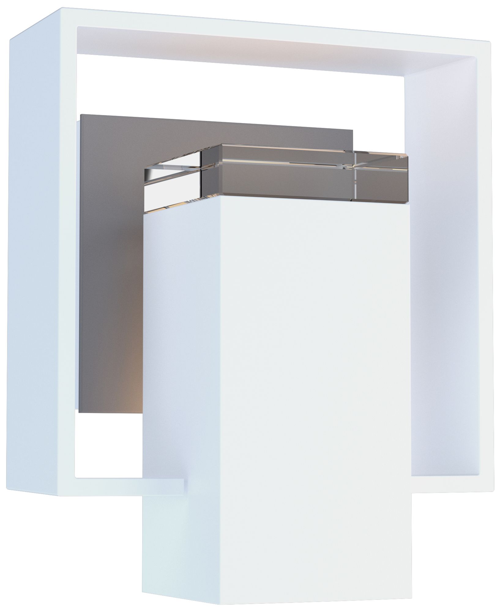 Shadow Box 8.5" High Coastal White Outdoor Wall Sconce