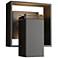 Shadow Box 8.5"H Black Accented Oiled Bronze Outdoor Sconce w/ Clear S