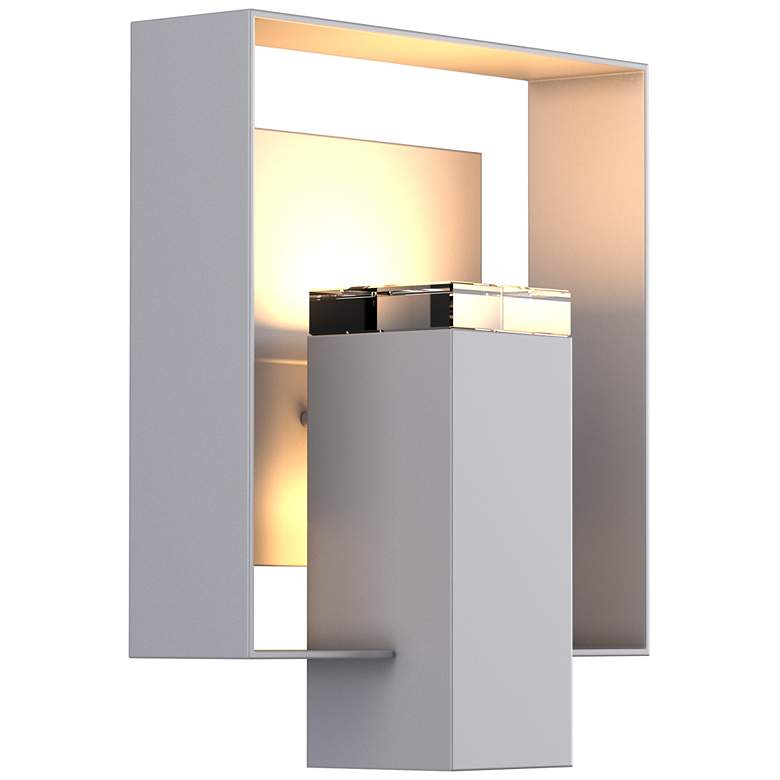 Image 1 Shadow Box Outdoor Sconce - Steel Finish - Steel Accents - Clear Glass