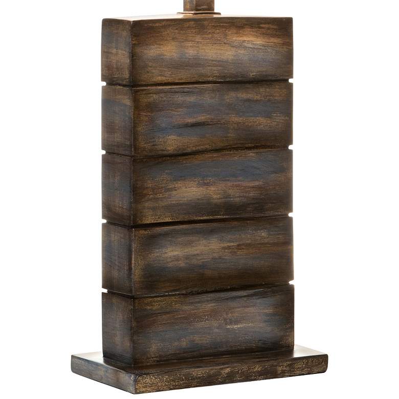 Image 3 Shadow Creek 29 inch Seal Blue Rock Hydrocal Rustic Table Lamp more views