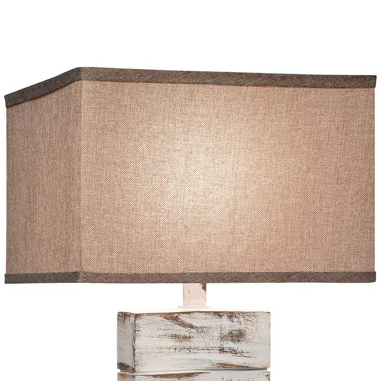 Image 2 Shadow Creek 29" Stone Rock White LED Table Lamp more views