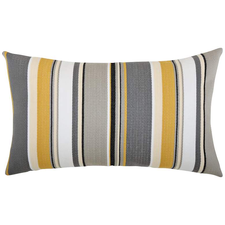 Image 1 Shadow Stripe 20 inchx12 inch Lumbar Indoor-Outdoor Pillow