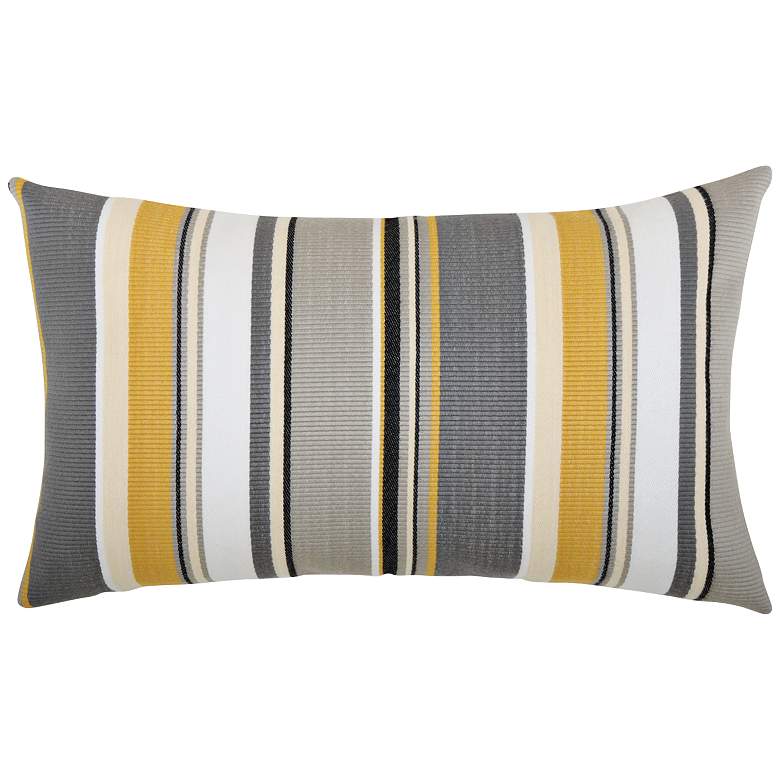 Image 1 Shadow Stripe 20"x12" Lumbar Indoor-Outdoor Pillow