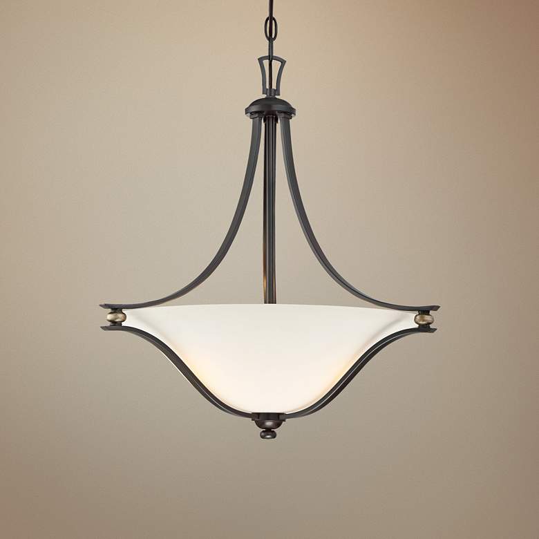 Image 1 Shadowglen 21 1/4" Wide Castle Bronze Bowl Pendant Light