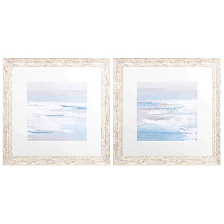 Image 1 Shadows of the Sea 28"W x 28"H Framed Art Set of 2