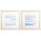 Shadows of the Sea 28"W x 28"H Framed Art Set of 2