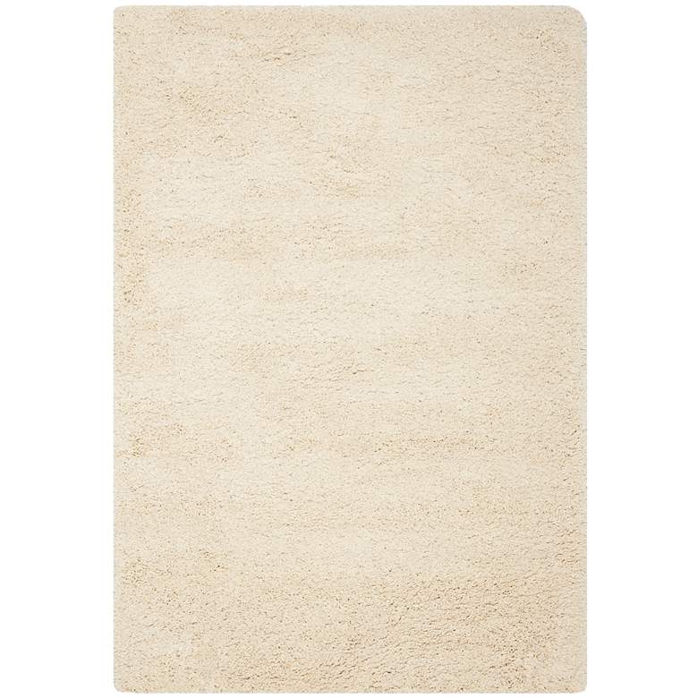 Image 1 Shag Collection SG151-1212C 5'3"x7'6" Ivory Shag Rug