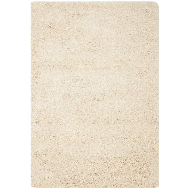 Image 1 Shag Collection SG151-1212C 5&#39;3 inchx7&#39;6 inch Ivory Shag Rug