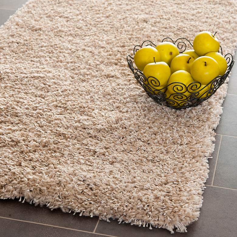 Image 4 Shag Collection SG151-1313C 5'3"x7'6" Beige Shag Rug more views
