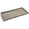Shagreen 25" Wide Ivory-Gray Modern Luxe Serving Tray