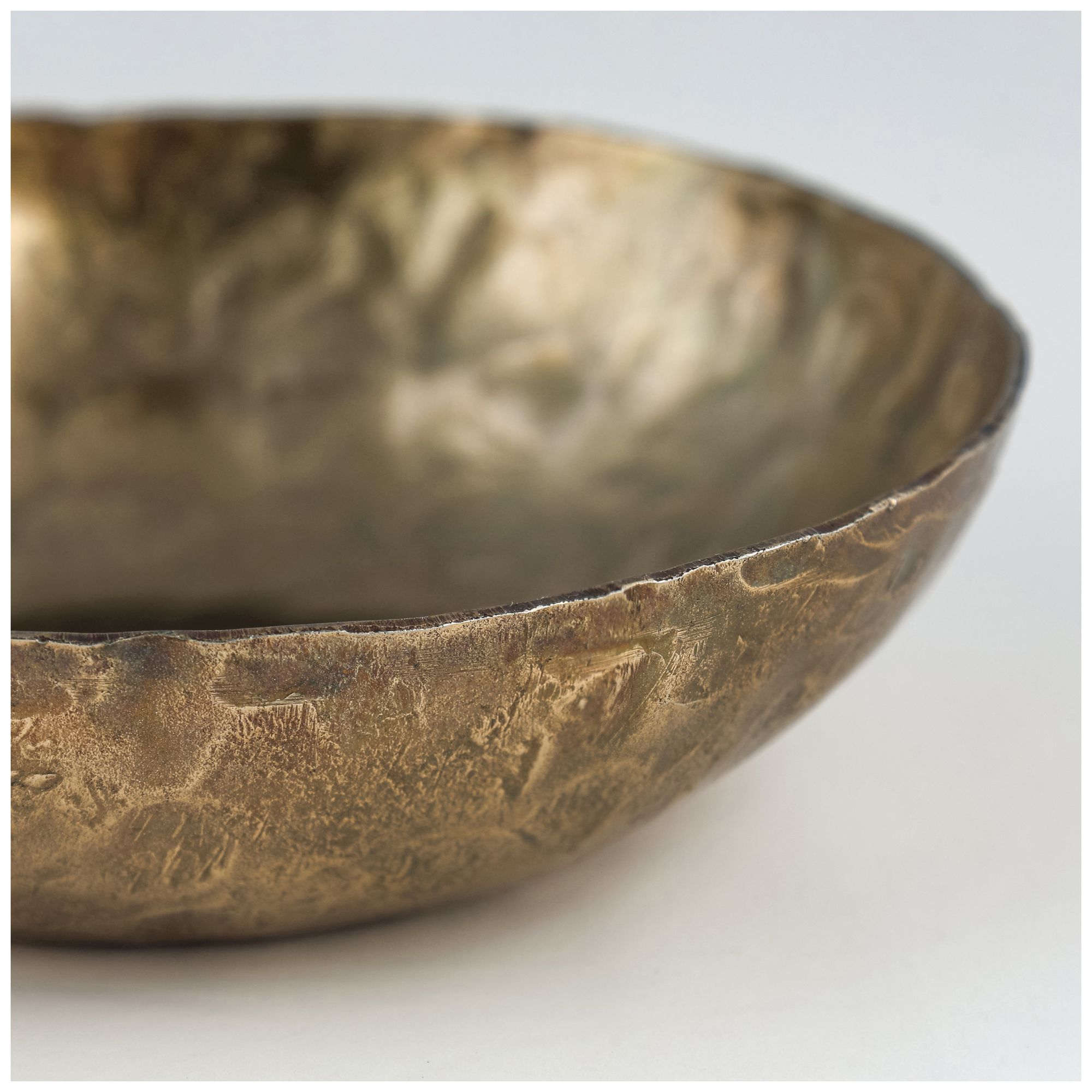Thumbnail3 of Shah Hammered Iron Catchall Round Bowls - Set of 3 more views