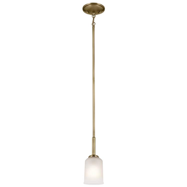 Image 2 Shailene 11" 1-Light Mini Pendant in Natural Brass